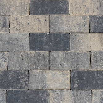 Betonstraatsteen 6 cm grijs/zwart komo