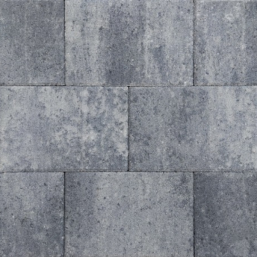 Straksteen 20x30x5 cm grijs/zwart