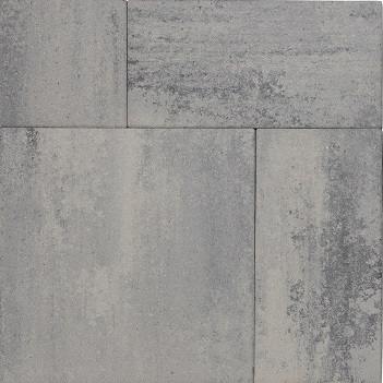 Patio mixed 4 cm nero/grey