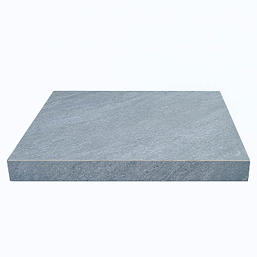 Keramische zwembadrand Smoky Grey