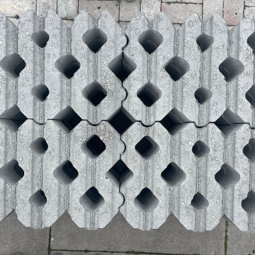 B-keus Grastegel 40x60x12 grijs (32st/pk)