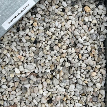 Duitse Witte Kwarts Grind 5/8 mm 1,0 m3