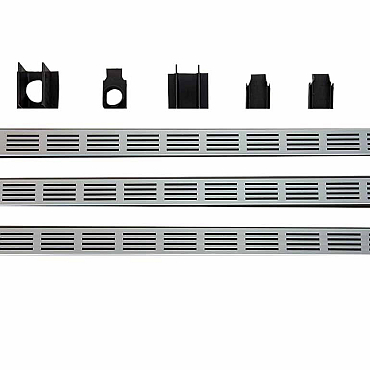 Combi-deal set ACO slimline Blank aluminium rooster