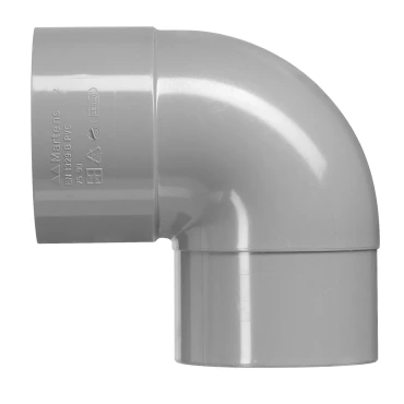 PVC bocht 87/90gr mof/spie 75mm lijmverbinding