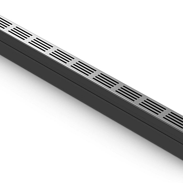 ACO Slim-Line met Blank Aluminium rooster 100 cm