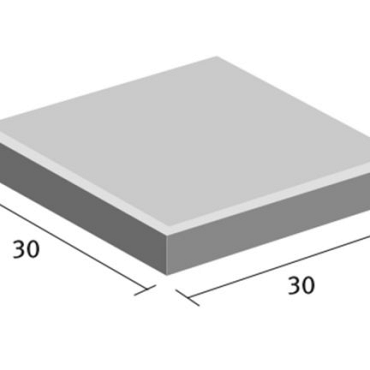 Tegels 30x30x4,5 cm grijs mv Komo