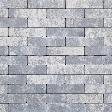 Waalformaat strak 20x5x6 cm grijs/zwart komo