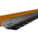 Flexline 100 mm, 220 lengte Gegalvaniseerd incl. 3 platte grondpennen en verbindingsplaat