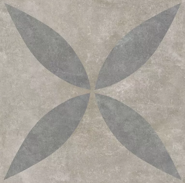 GeoCeramica® 60x60x4 Amb. Greige Flower