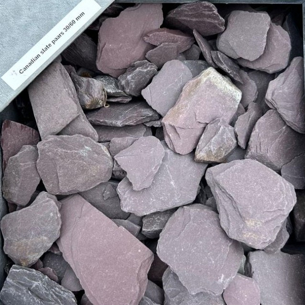 Canadian slate paars 30/60 mm 0,7 m3