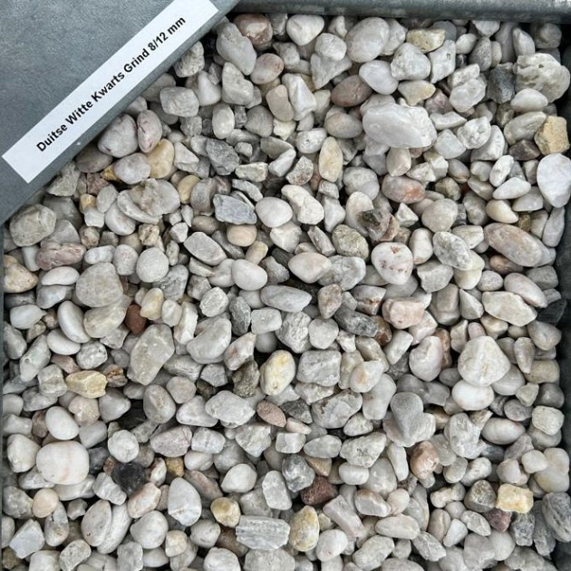 Duitse Witte Kwarts Grind 8/12 mm 0,7 m3