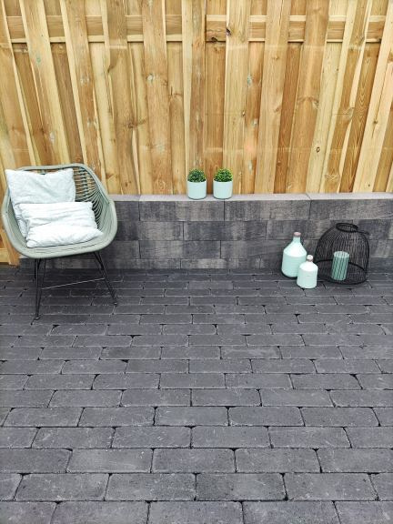 Stonique trommel longstone 7 cm antraciet