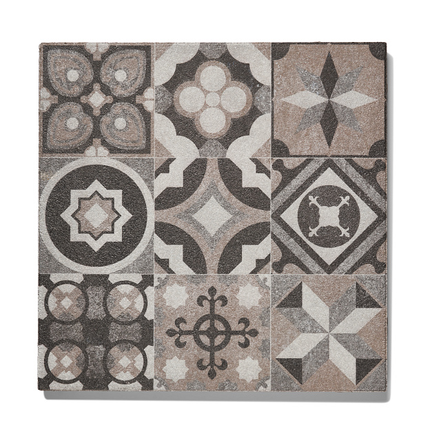 GeoProArte® Mosaic 60x60x4 Md Taupe Deco
