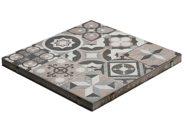GeoProArte® Mosaic 60x60x4 Md Taupe Deco