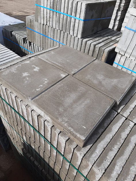B-keus 30x30x4,5 Grijs (54st/pk)