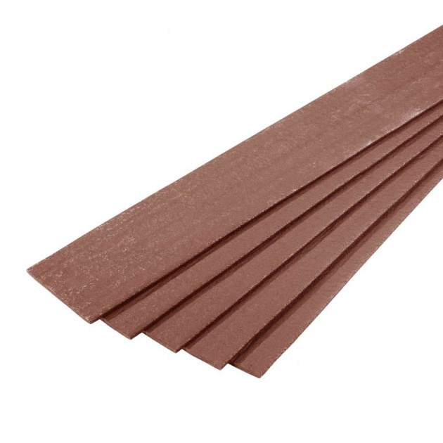 Ecoborder Plank 3 m x 20 cm x 1 cm BROWN (afname per omverpakking à 5 stuks)