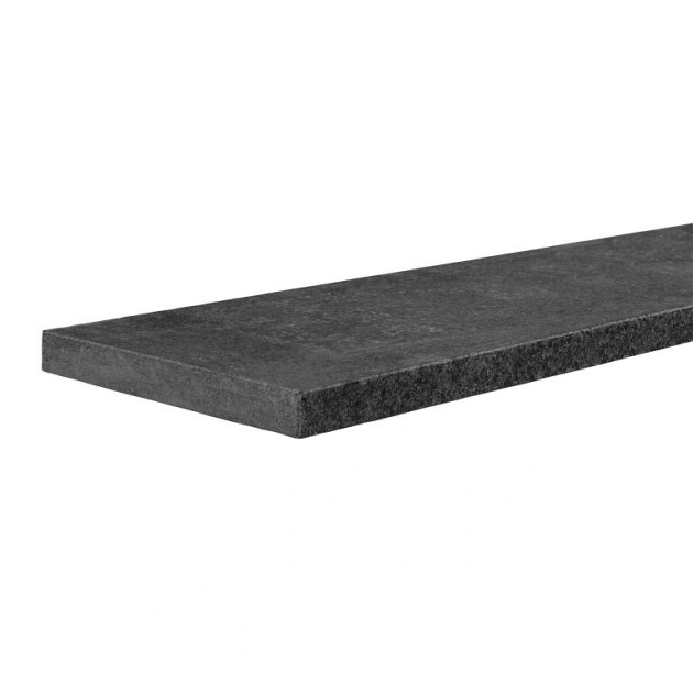 Afdekband Tibet Asian Black 2.0 100x20x3 cm oppervlak en 2 lange zijdes riven