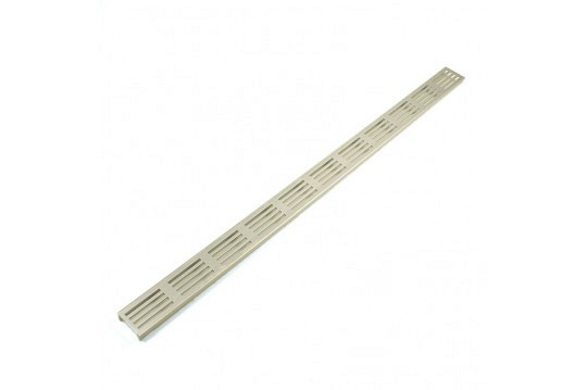 ACO Slim-Line vervangingsrooster Blank aluminium