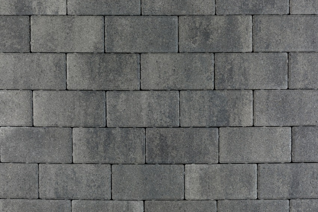 Patio brick 8 cm nero/grey komo