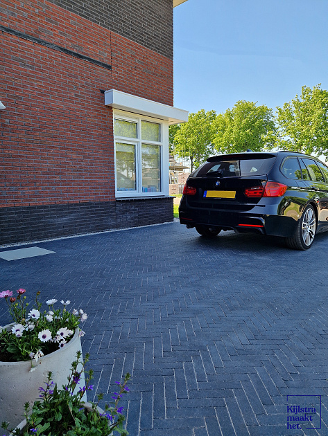 Waalformaat strak 20x5x6 cm antraciet komo