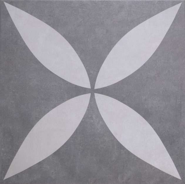GeoCeramica® 60x60x4 Ambi. Antra Flower