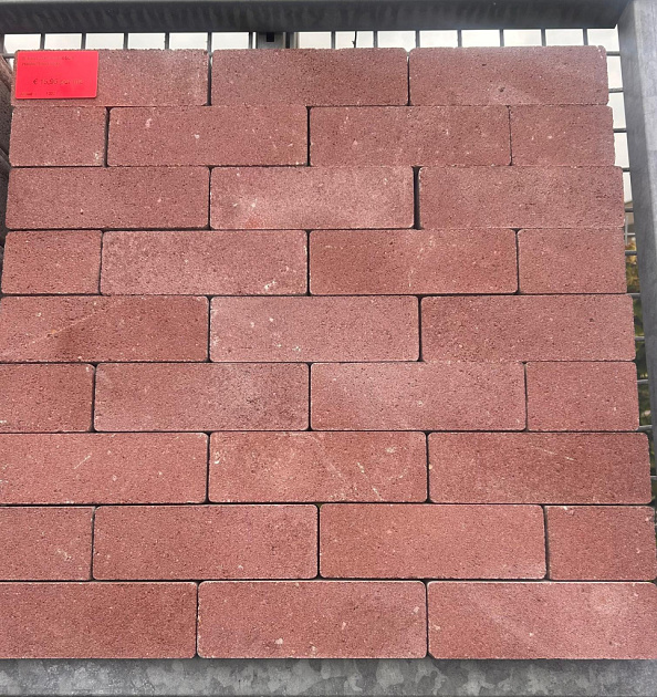 B-keus Dikformaat 8cm Heide/Rood strak