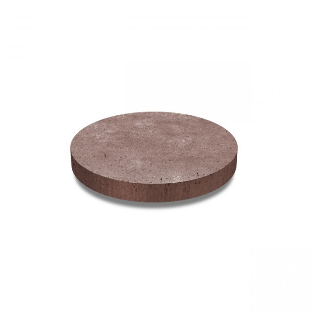 Oud Hollandse ronde tegel 100x7 cm Roodbruin