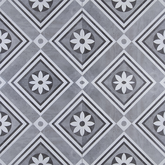 GeoCeramica® 60x60x4 Concreet Flower dec