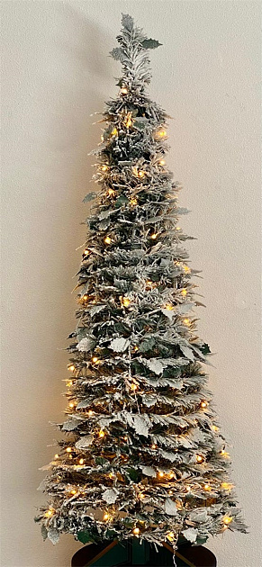 Pop-up besneeuwde kerstboom 210cm