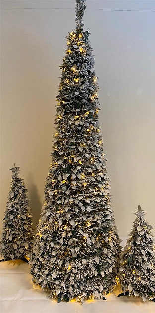 Pop-up besneeuwde kerstboom 240cm