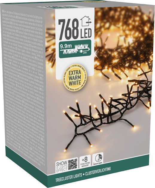 Treecluster 9,9m LED extra warm