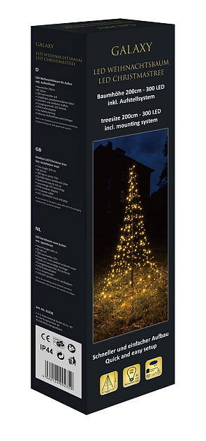 Galaxy 3m LED kerstboom Twinkle