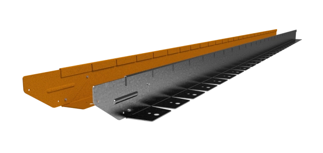 Flexline 100 mm, 220 mm lengte Weervast incl. 3 platte grondpennen en verbindingsplaat