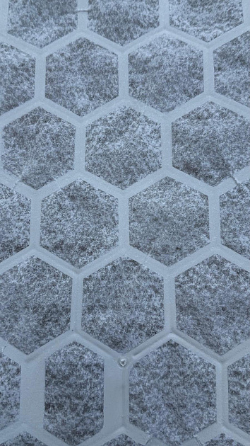 Klikmat 120x80x3,8 wit met gronddoek