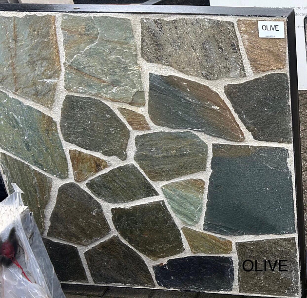 Kwartsiet Olive Flagstones