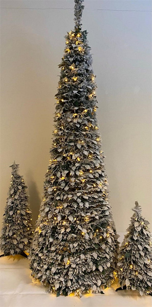 Pop-up besneeuwde kerstboom 300cm