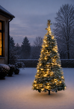 Pop-up Besneeuwde Kerstboom 180cm (OUTDOOR)