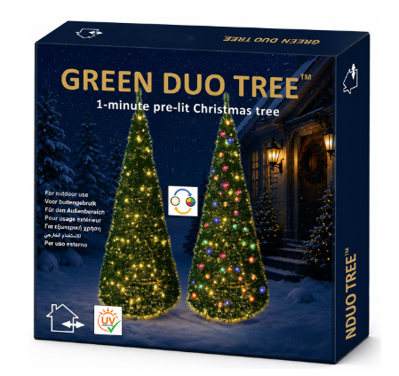 Pop-up Groene Kerstboom 210cm (OUTDOOR)