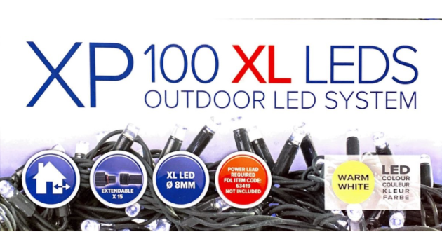 Lichtsnoer koppelbaar-XP-XL 100 LED 15 m