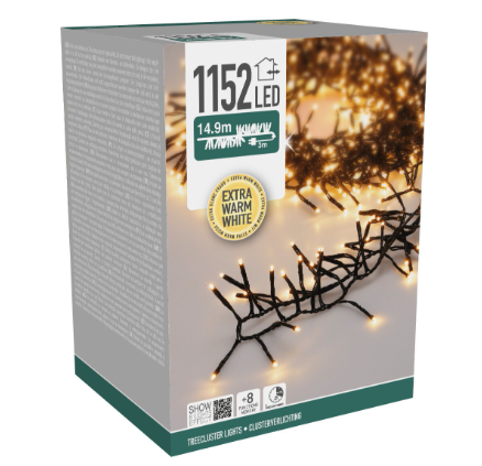 Treecluster 14,9m LED extra warm