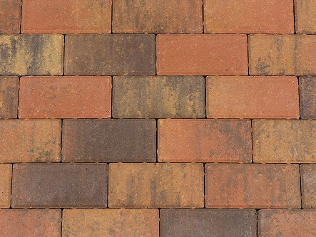 Betonstraatsteen 6 cm oud bruin komo