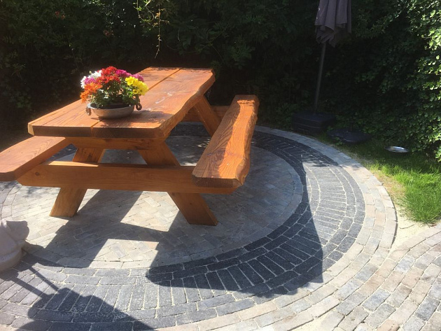 Stonique trommel dikformaat 6 cm antraciet