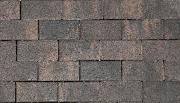 Nature top betonstraatsteen 8 cm rusty black mini facet komo