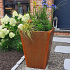 Cortenstaal gelaste plantenbak Cone 80x80x100 cm