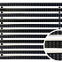 Schoonloper aluminium mat cassetteborstel zwart 60x60x2cm