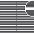 Schoonloper aluminium mat met rubberstroken zwart 100x50x2cm