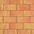 Betonstraatsteen 6 cm terracotta/geel komo