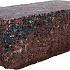 Splitrock hoekstuk trommel 29x13x11 cm bruin/zwart geknipte kopse kant