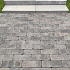 Traptrede 100x35x15 cm stone grey kleurecht met facet