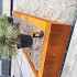 Stapelblok afdek hoek 15x15x43 cm Corten